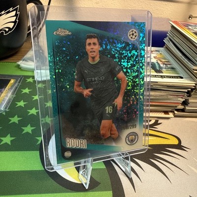 2025-26 Topps Chrome UEFA UCC Rodri Manchester Teal Mini-Diamonds Refractor /299