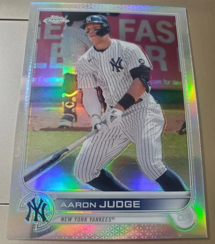 2022 Topps Chrome AARON JUDGE Silver Refractor Card #99 All-Star NY YANKEES MVP