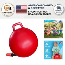 18-Inch Red Inflatable Hopper Ball - Safe, Durable Fun for Children Aged 3-6