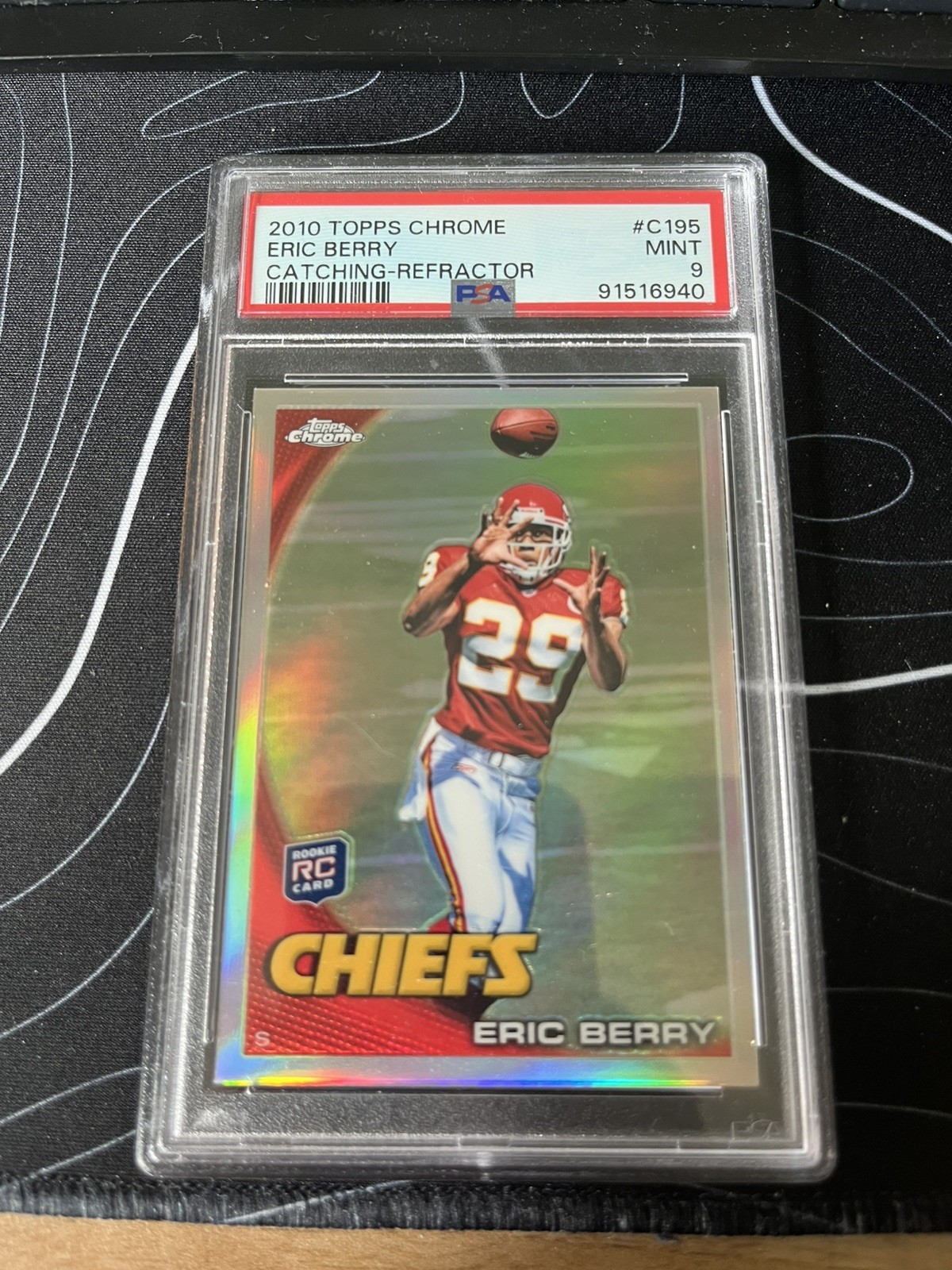 Eric Berry Topps Chrome #C195 Catching-Refractor
