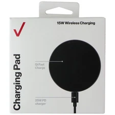 Verizon (15W) Qi Wireless Charging Pad - Black (WC15WGGLBLK-A)
