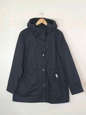 Hunter Rain Jacket Womens Medium Black Waterproof Hooded Coat Lightweight