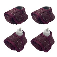 Walker Ski Glide Covers 4-Piece Set Foldable Walker Accessories Easy-to-Remo...