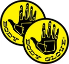 TWO PACK BODY GLOVE SURFBOARDS VINYL DECAL STICKER-SURFING-WETSUITS-BEACHWEAR