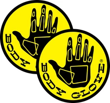 TWO PACK BODY GLOVE SURFBOARDS VINYL DECAL STICKER-SURFING-WETSUITS-BEACHWEAR