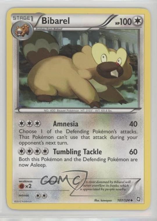Bibarel Pokémon Black & White Dragons Exalted #107