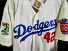 NEW LA Dodgers #42 Jackie Robinson cooperstown Limited Edition Patches Jersey WS