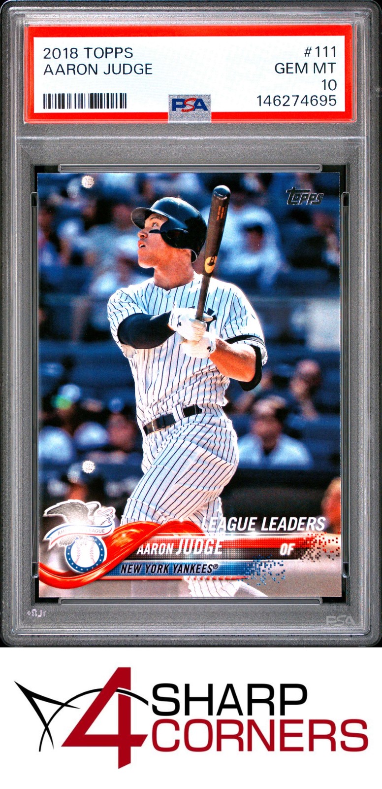 2018 TOPPS #111 AARON JUDGE YANKEES PSA 10
