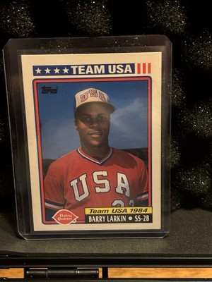 Topps 1992 Dairy Queen Team USA Barry Larkin #4 Base Set Team USA 1984