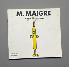 Collection Monsieur Madame / Hachette Jeunesse BD Livre / Monsieur Maigre / 1985