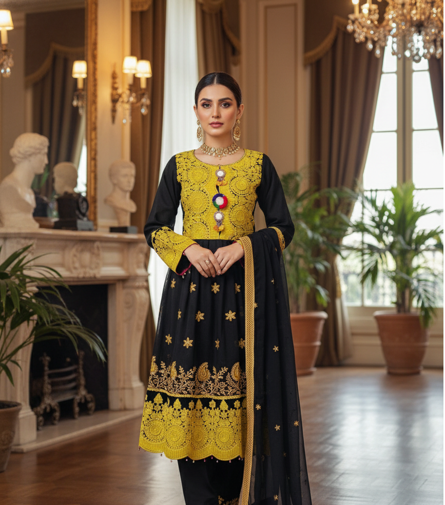 Afghan traditional dress | Muslim Cultural attire for women, Party Outfit