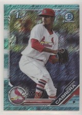 2019 Bowman Chrome Prospects Aqua Shimmer Refractor 75/125 Genesis Cabrera uk2