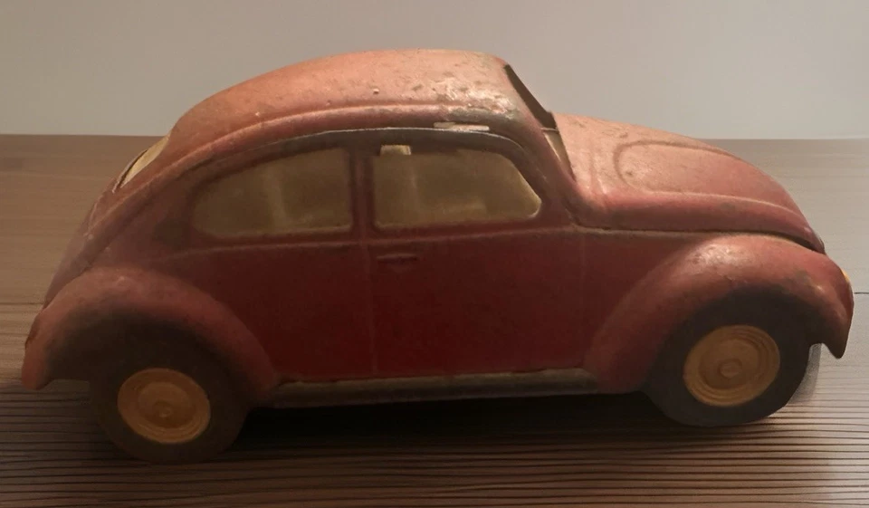 Vintage 1960s Red Tonka Volkswagen VW Beetle Bug #52680 Metal 8.5" Pressed Steel - Image 2 of 4