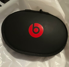 Beats by Dr. Dre Hard Zipper Empty Carrying Case, Black with Red Beats Logo