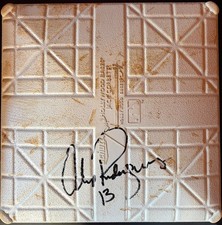 ALEX RODRIGUEZ SIGNED AUTOGRAPHED GAME USED 3RD BASE YANKEES STEINER 2009 SEASON