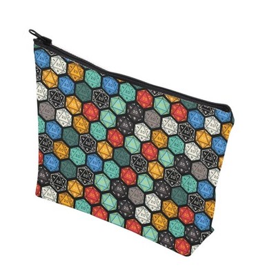 D Gift Playing Games Gift D20 Dice Zipper Pouch D Master Bag For RPG Gamer D ...