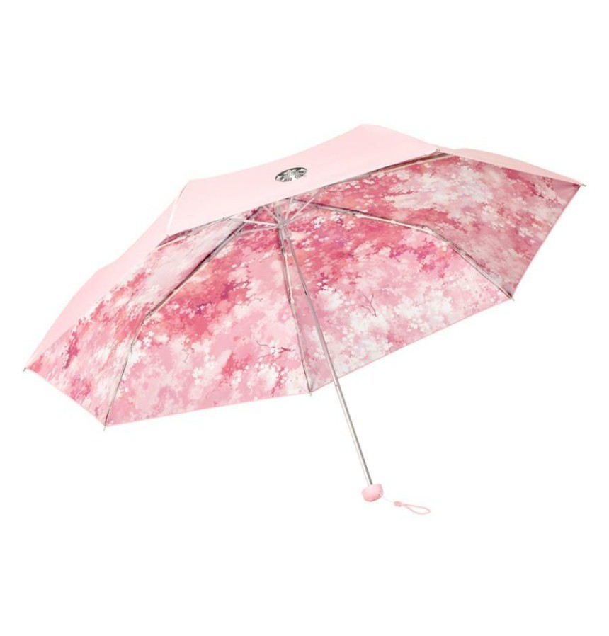 新品❤️LOVERARY UV PROTECTION PARASOL いちご柄 Starbucks Korea 2026 Cherry Blossom Cat Coco Folding Umbrella UV