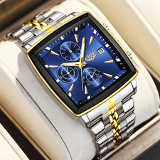 Waterproof Men's Watch Stainless Steel Quartz Date Business Man Wristwatch Gift