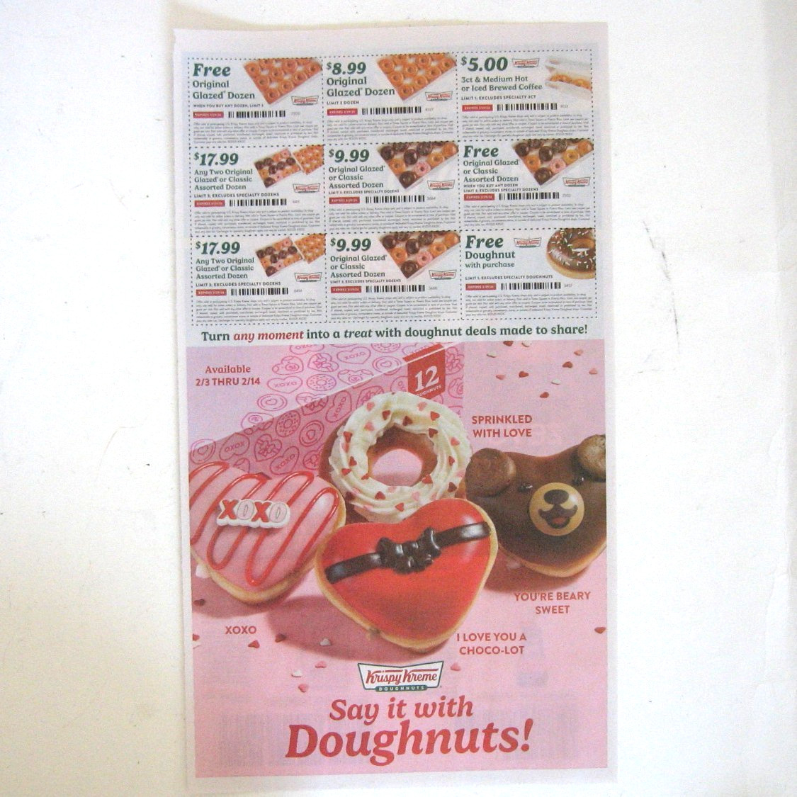 Krispy Kreme Doughnuts - Coupons Donuts - Expire 3/29/26