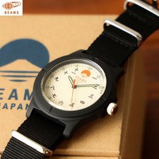 BEAMS JAPAN Original Kanji Numerals Wristwatch Quartz Water-Resistant JAPAN NEW