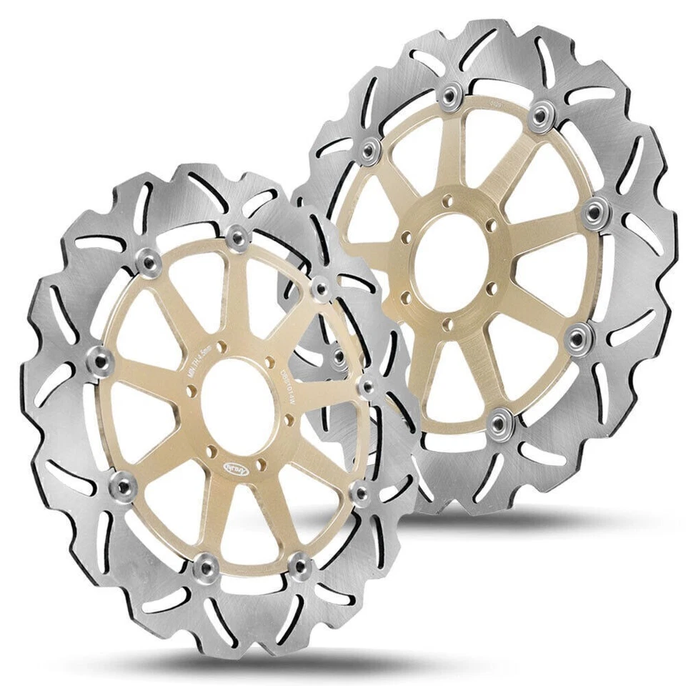 Front Brake Disc Rotors Fit Ducati 748 888 916 996 998 GT Monster ST4 ST2 Sport Foto 3 de 4