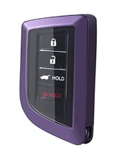 Key Fob Cover Case Fit for 2022 Acura MDX Remote Holder Skin Protector Purple