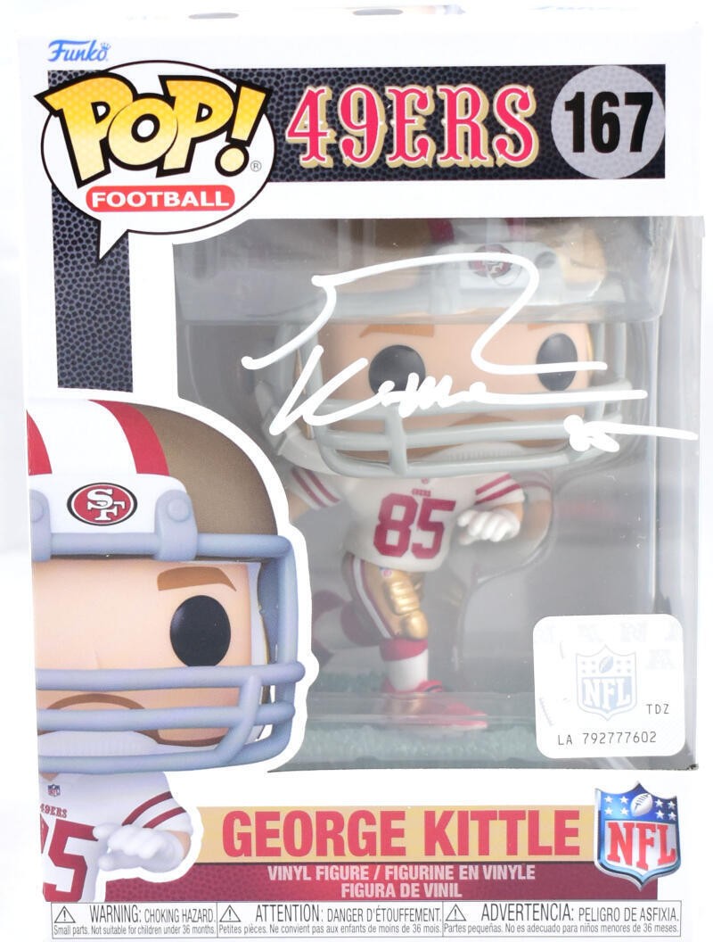 George Kittle Autographed Signed 49ers Funko Pop Figurine #167- Beckett W Hologram 