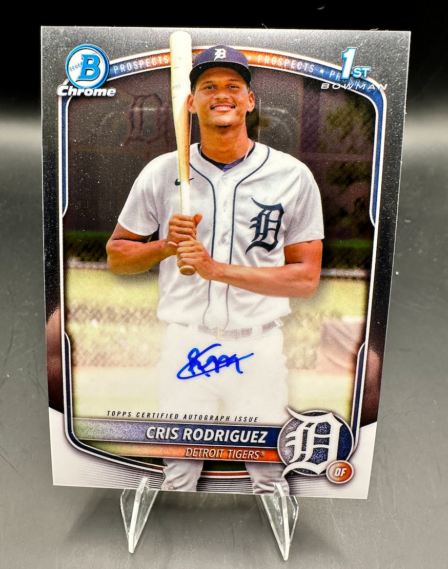 2025 Bowman Chrome Cris Rodriguez 1st Base Auto Tigers #CPA-CR