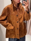 ZARA SUEDE LEATHER JACKET LIMITED EDITION BROWN NEW FW25/26 XS-XL REF. 2969/061