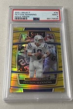 2021 Panini Select Concourse Gold Prizm Peyton Manning Colts #35 PSA 9 /10
