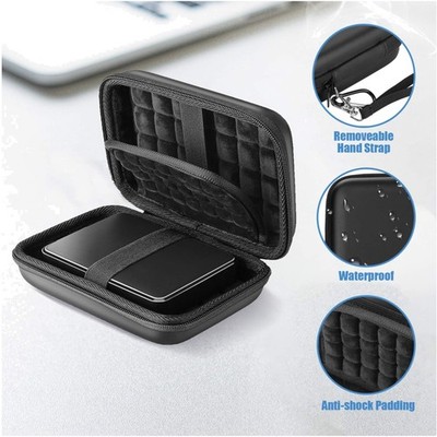 EVA Hard Drive Case for Seagate, WD, Toshiba - Black