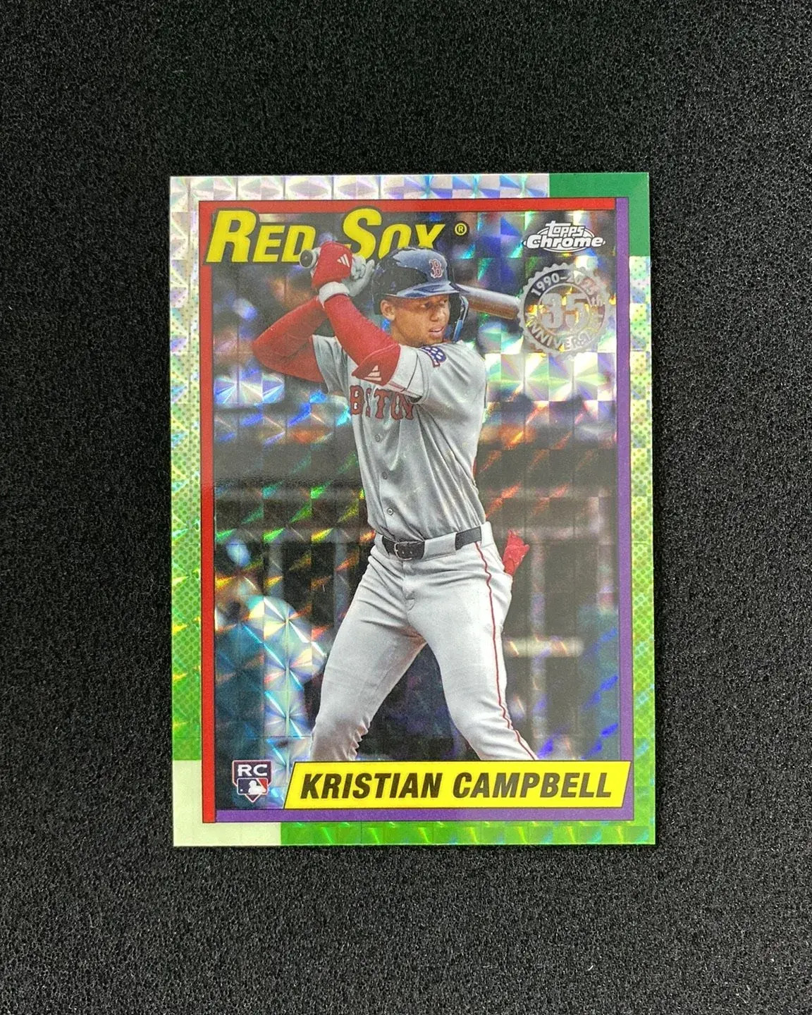 2025 Topps Chrome Update 35th 1990 Geometric #90CU-19 Kristian Campbell RC LW61
