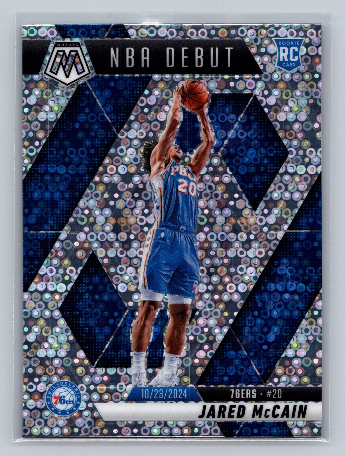 2024-25 Panini Mosaic #263 Jared McCain FAST BREAK SILVER