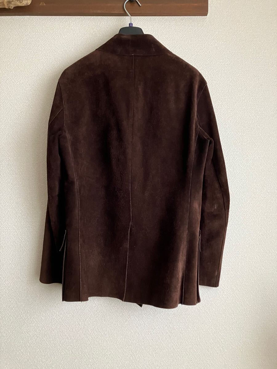 Giacca pelle Yves Saint Laurent Rive Gauche esterna uomo usata taglia 44 marrone