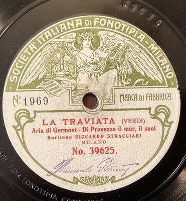 Riccardo Stracciari   78 rpm Fonotipia 39625/26: Traviata-Di Provenza il mar