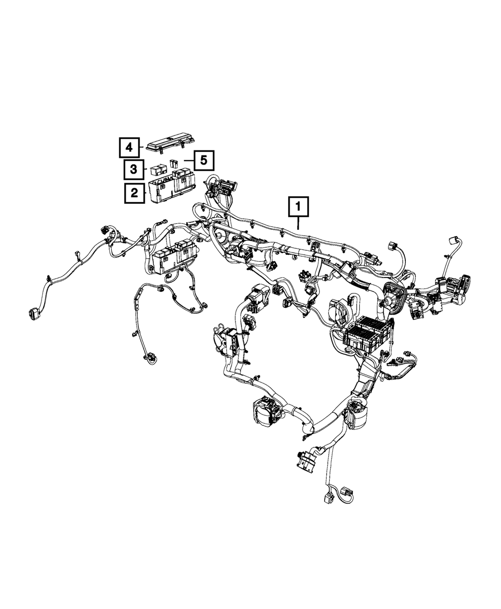 Genuine Mopar Dash Wiring 68357408AF