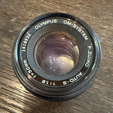 Olympus OM-System F.Zuiko Auto-S 50mm f/1.8 OM Mount Manual Lens 49mm