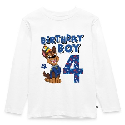 Paw Patrol 4 Jahre Geschenk 4. Geburtstag Chase Kinder Langarmshirt