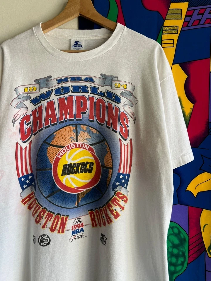Винтажная футболка стартера финала НБА 1994 Houston Rockets Champs размер L - Изображение 2 из 4