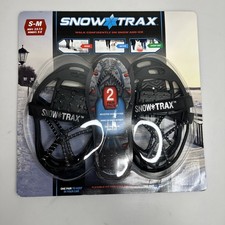 Snow Trax Snow Ice Traction Small Medium S-M Fits Women 5-9 Men up to 7.5 2-Pack