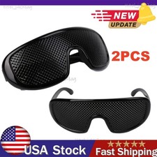 2PC Small hole Glasses Eyes Correction Exercise Eyesight Care Improvement Unisex