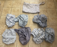 NWOT Nora s Nursery 7 pack Cloth Diapers 1 Wet Bag - NO INSERTS