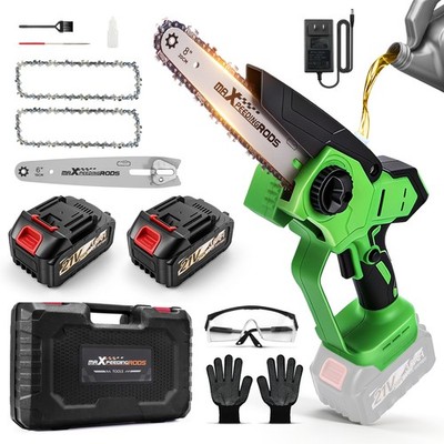 6 & 8 Inch for Mini Chainsaw 2* 3.0Ah 1200w 2026 Upgraded Handheld Electric