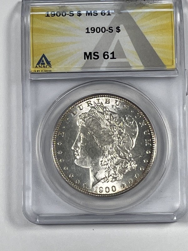 1900-S Morgan Dollar : ANACS MS61