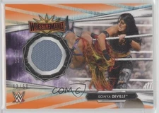 2021 Topps WWE Mat Relics WrestleMania 35 Orange 43/50 Sonya DeVille #MR-SD 1e15