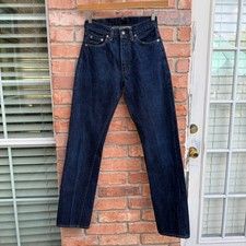 Vintage Big E Levi's 551 ZXX Denim Jeans 28x34 Made in USA Valencia 555 LVC