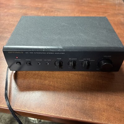 Vintage Optimus Radio Shack SA-155  Integrated Stereo Amplifier Amp Tested