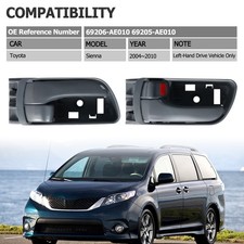 Exterior Door Handle for Sienna Van 98 03 Front Rear Outer Door Handle Left and