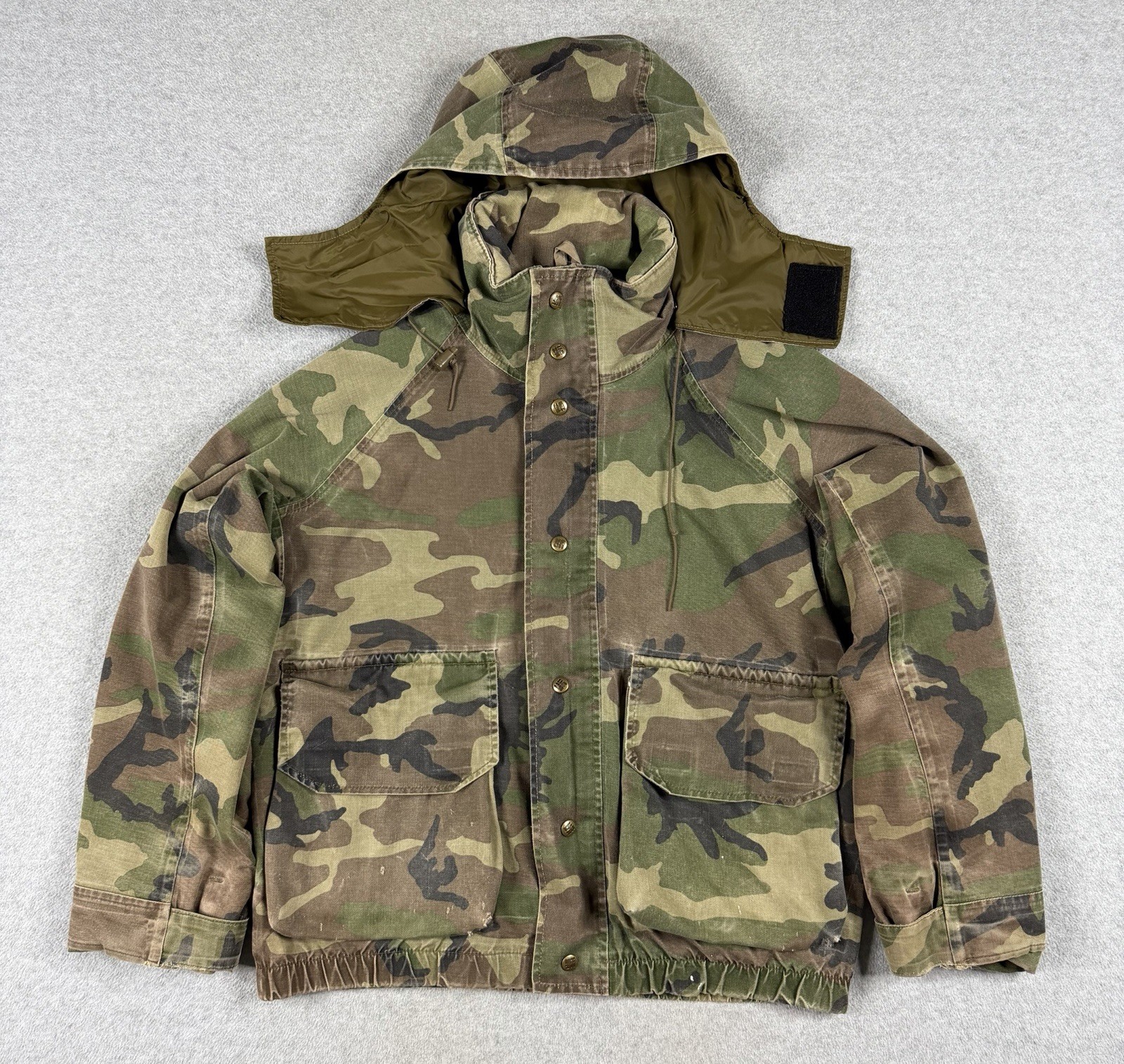 Vintage Columbia Gore-Tex Hunting Camo Jacket XL Waterproof Made In USA 80s