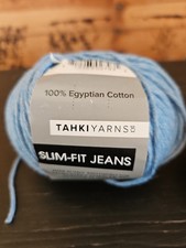 Jeans Tahki Filati Slim Fit - Blu 100% Cotone Egiziano Lotto di 2 Palline